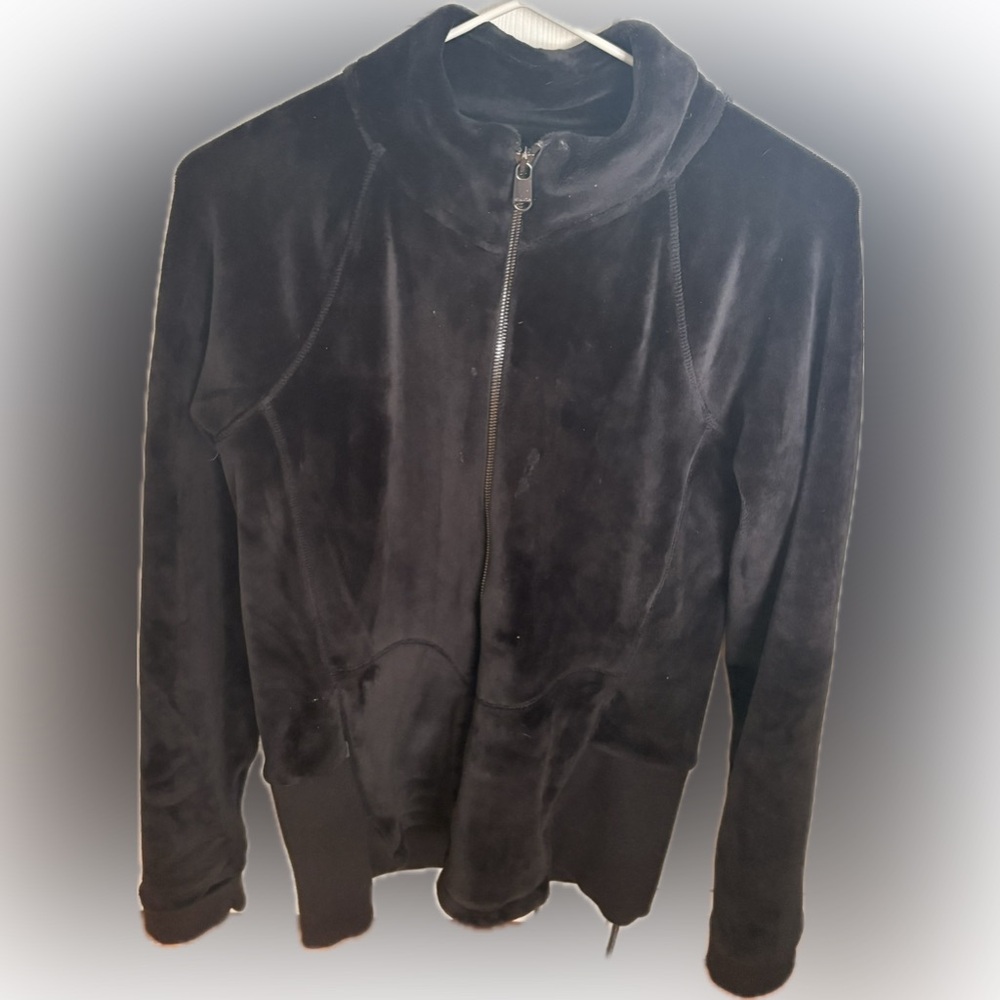 Athleta Black velour sweatshirt